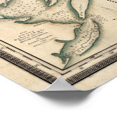 Texas, von David H Burr Poster (Ecke)