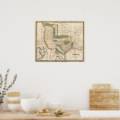 Texas, von David H Burr Poster (Küche)