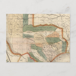 Texas, von David H Burr Postkarte