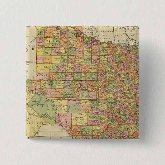 Texas von Rand McNally Button (Vorderseite)