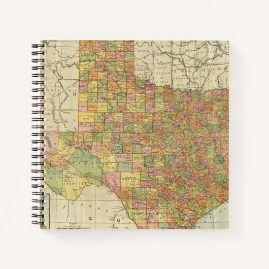 Texas von Rand McNally Notizblock (Vorderseite)