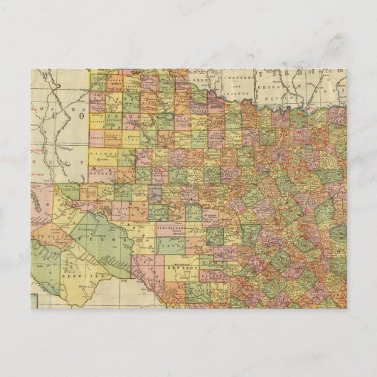 Texas von Rand McNally Postkarte (Vorderseite)