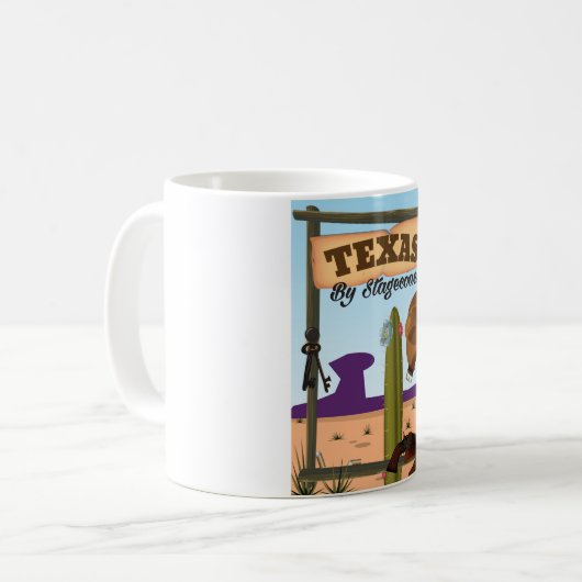 Texas von Stagecoach Kaffeetasse (Vorderseite Links)