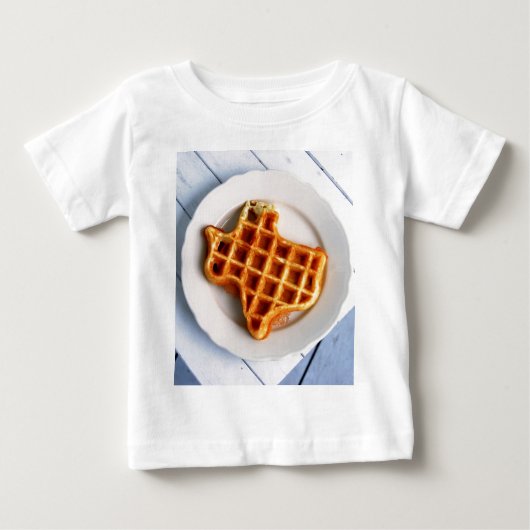 Texas-Waffel Baby T-shirt (Vorderseite)