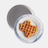 Texas Waffle Magnet (Vorderseite/Rückseite)