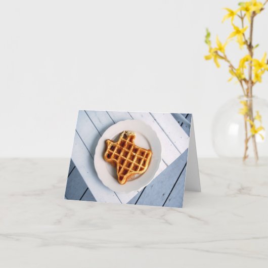 Texas Waffle Notecard Karte (Gelbe Blume)