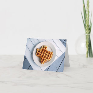 Texas Waffle Notecard Karte