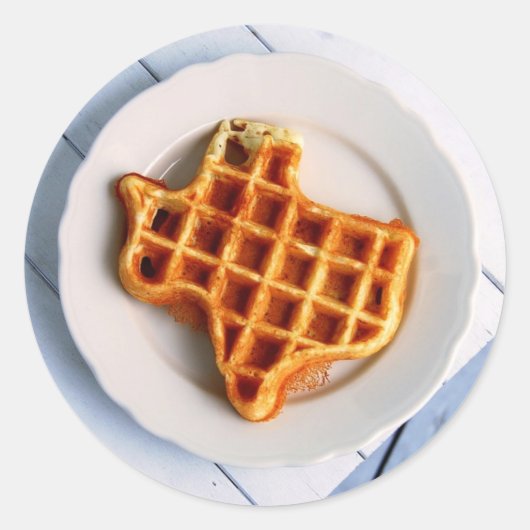 Texas Waffle Runder Aufkleber (Vorderseite)