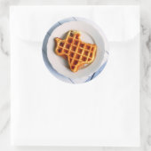 Texas Waffle Runder Aufkleber (Tasche)