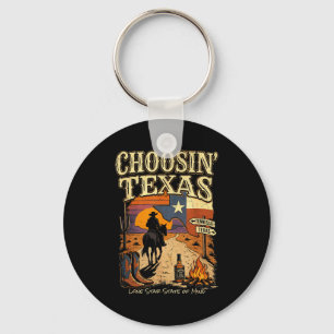Texas wählen Lone-Star-Staatsmentalität Cowboy Schlüsselanhänger