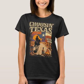 Texas wählen Lone Star-Staatsmentalität Cowboy T-Shirt