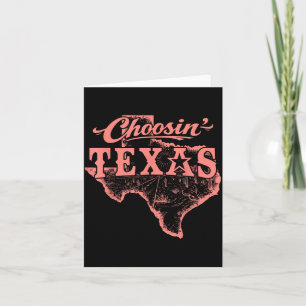 Texas wählen Lone Star State of Mind Western Karte