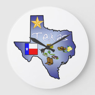 Texas Wall Clock Große Wanduhr