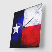 Texas Wall Clock Quadratische Wanduhr (Winkel)