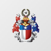 Texas-Wappen Fensteraufkleber (Blatt)