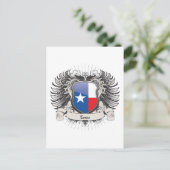 Texas Wappen Postkarte (Stehend Vorderseite)