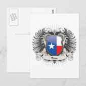 Texas Wappen Postkarte (Vorne/Hinten)