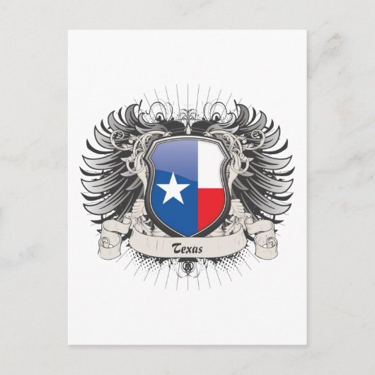 Texas Wappen Postkarte (Vorderseite)