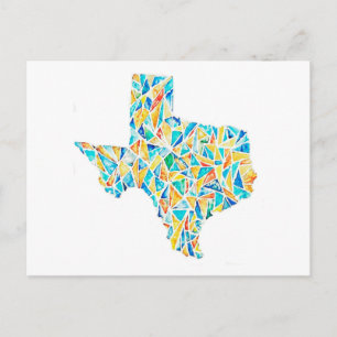 Texas Wasserfarbe Anpassbare Postkarte
