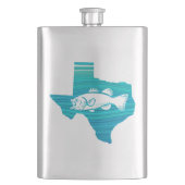 Texas Wave Fishing Flachmann (Vorderseite)