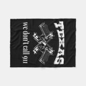 Texas We Don't Call 911 Guns And Bullets 2nd Amend Fleecedecke (Vorderseite (Horizontal))