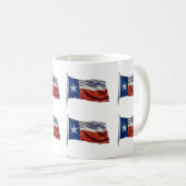 Texas weht Flagge Kaffeetasse (VorderseiteRechts)