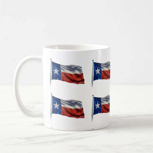 Texas weht Flagge Kaffeetasse (Links)