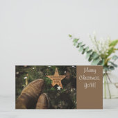 Texas-Weihnachten Feiertagskarte (Stehend Vorderseite)