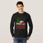 Texas Weihnachtsbaum Light Pajama Staat von Texas T-Shirt (Vorne ganz)