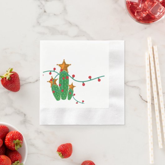 Texas Weihnachtscocktail Serviette (Beispiel)