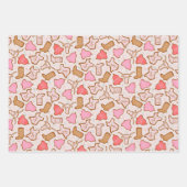 Texas Weihnachtskekse Geschenkpapier Set (Vorderseite)