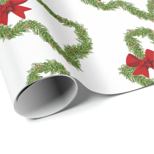 Texas Weihnachtskranz mit Red Bow Geschenkpapier (Rolleneckpunkt)