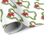 Texas Weihnachtskranz mit Red Bow Geschenkpapier (Rolleneckpunkt)
