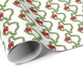Texas Weihnachtskranz mit Red Bow Geschenkpapier (Rolleneckpunkt)