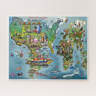 Texas-Weltkarte-Puzzle Puzzle