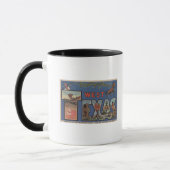 Texas (Western)Große Buchstabenszenen Tasse (Links)