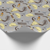 Texas Western Ranch GRILLEN Hot Sauce und Longhorn Geschenkpapier (Ecke)