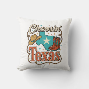 Texas Western Vintage Cowgirl Grafik T-Shirt Desi Kissen