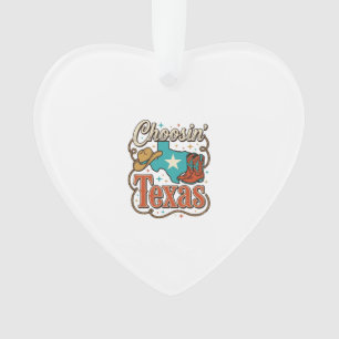 Texas Western Vintage Cowgirl Grafik T-Shirt Desi Ornament