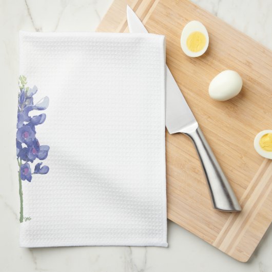 Texas Wild Blume Bluebonnet Geschirrtuch (Viertel Falte)