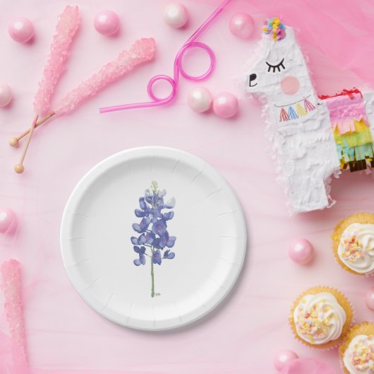 Texas Wild Blume Bluebonnet Pappteller (Party)