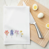 Texas Wild Blume - Indian Paintbrush, Bluebonnet Geschirrtuch (Viertel Falte)