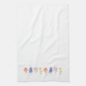 Texas Wild Blume - Indian Paintbrush, Bluebonnet Geschirrtuch (Vertikal)