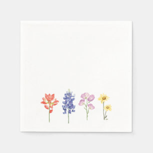 Texas Wild Blume - Indian Paintbrush, Bluebonnet Serviette