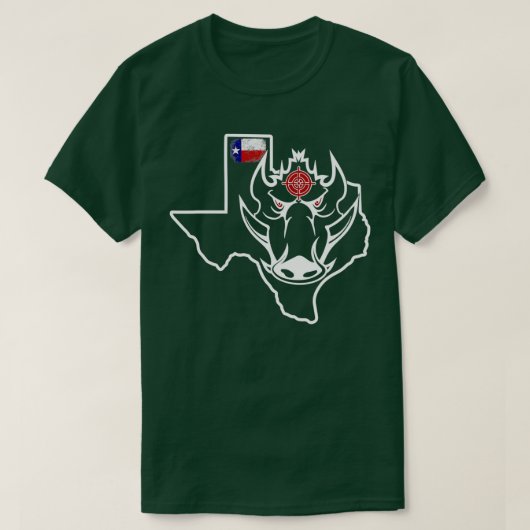 Texas Wild Boar Javelina Wild Hog T-Shirt (Design vorne)