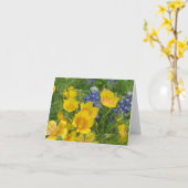 Texas Wildblume Bluebonnet & Flax Notecard Karte (Gelbe Blume)