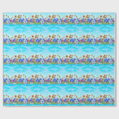 Texas-Wildblume Bluebonnet-Verpackungspapier Geschenkpapier (Flach)