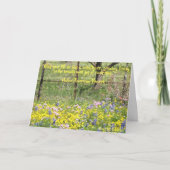 Texas Wildblume Design Faltkarte Karte (Vorderseite)