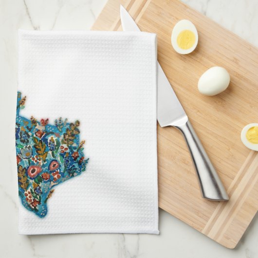 Texas Wildblume Küchentuch (Viertel Falte)