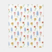 Texas Wildblume Pattern Fleecedecke (Vorderseite)